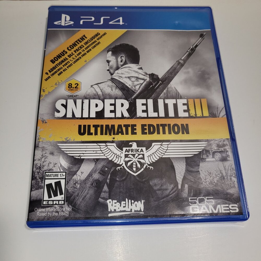 Sniper Elite 3 Ultimate Edition PS4 -Tested/Excellent Condition